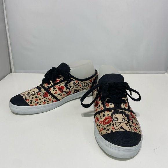 Betty Boop Patterned Sneakers - Picture 1 of 10
